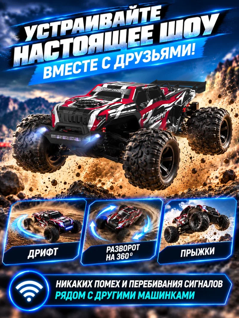 Внедорожник РУ AUTODRIVE Джип 1:18 - фото 7