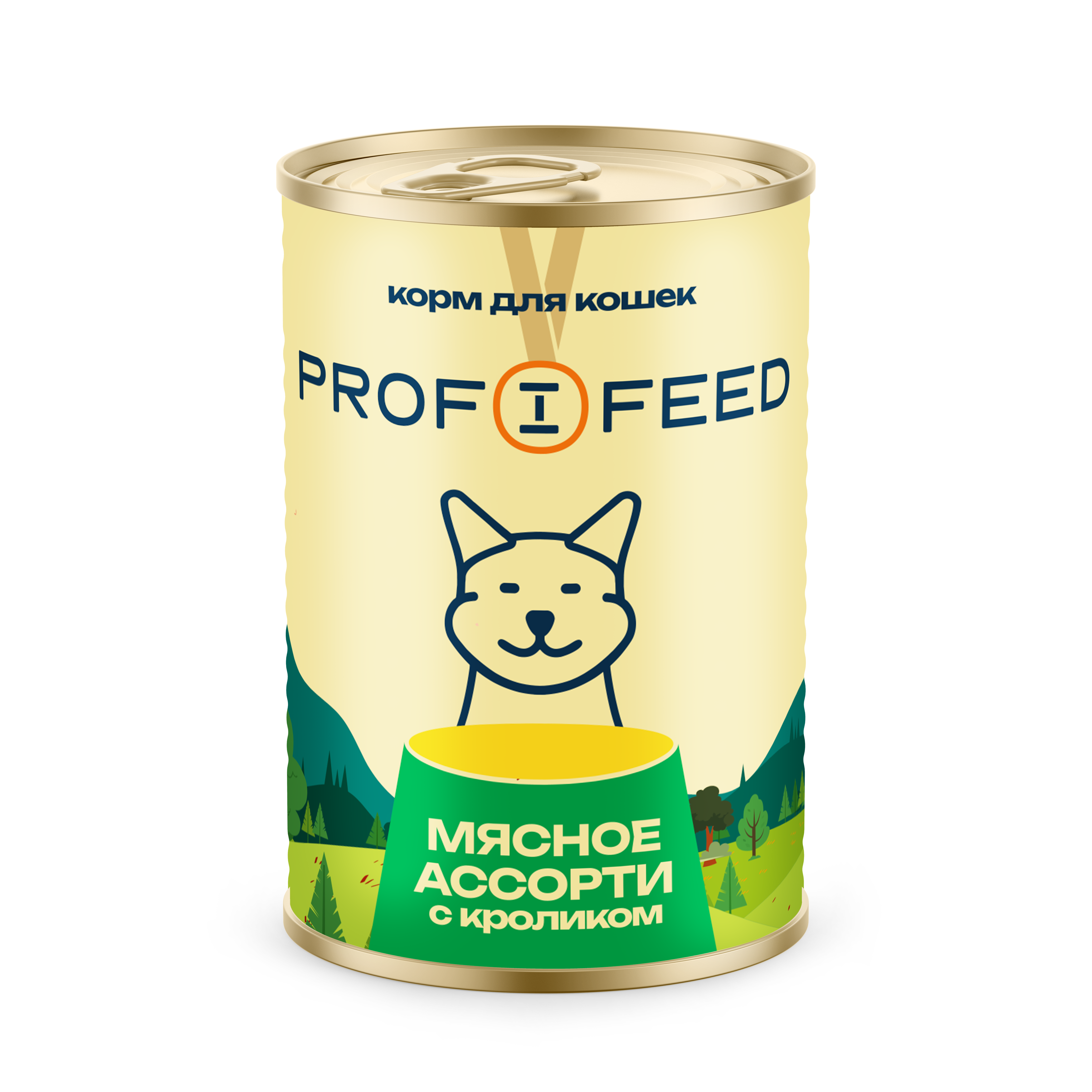 Корм консервированный для кошек Profifeed Мясное ассорти с кроликом 340 г 12шт - фото 2
