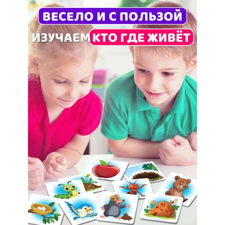 Настольная игра Русский стиль Мемо Парочки Кто где живет