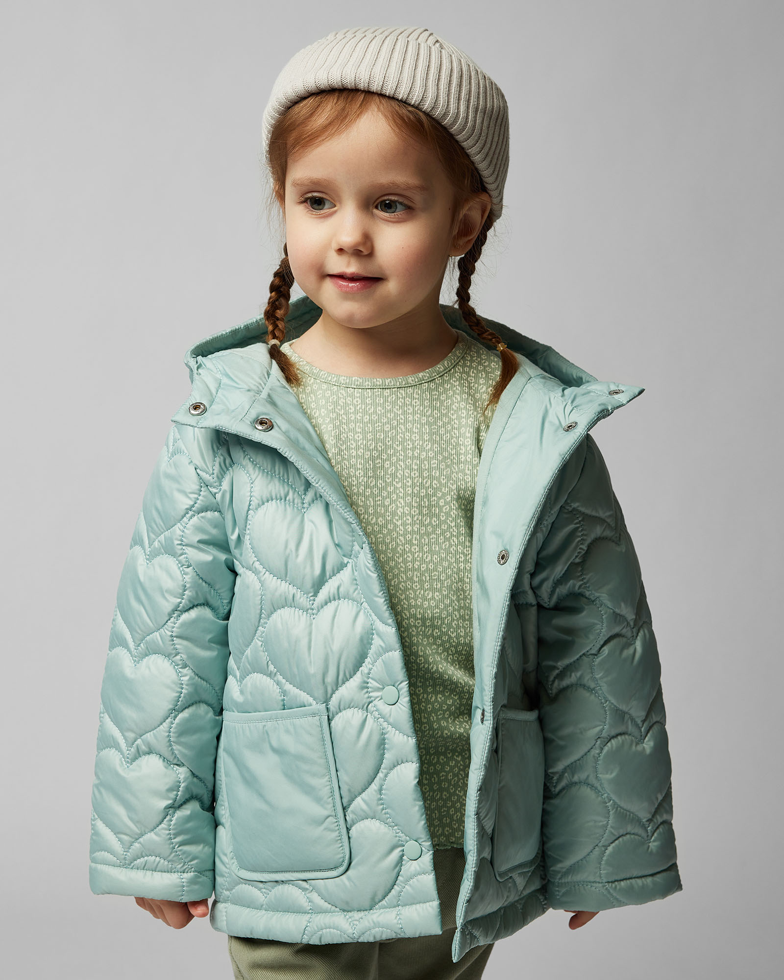 Изображение товара Куртка BabyGo Демисезонная мятная с капюшоном