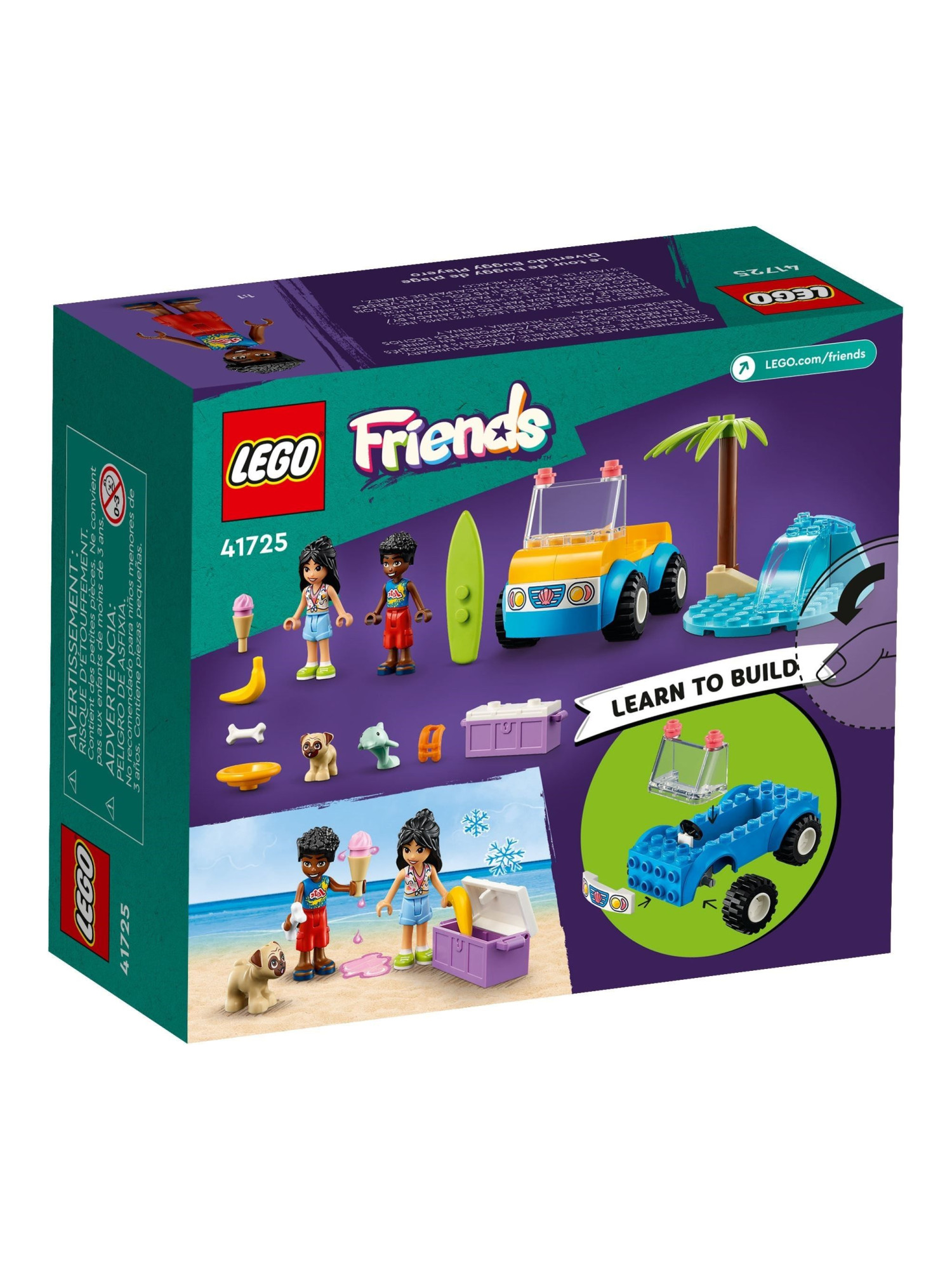 Конструктор LEGO Friends Развлечение на пляжном багги 61 дет. - фото 4