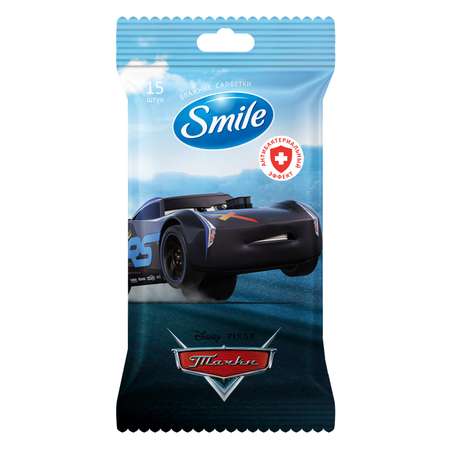 Влажные салфетки Smile антибактериальные 15 шт.