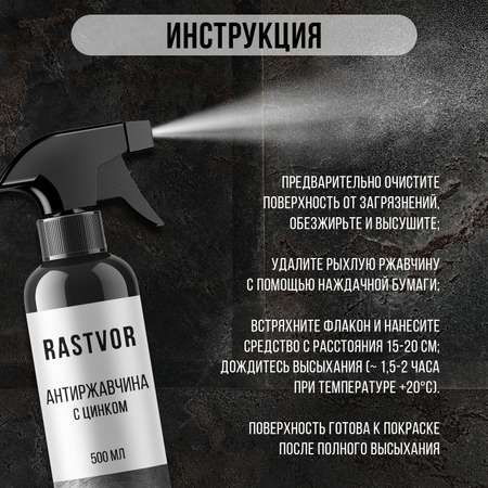 Антиржавчина с цинком, 500 мл, RAS0009
