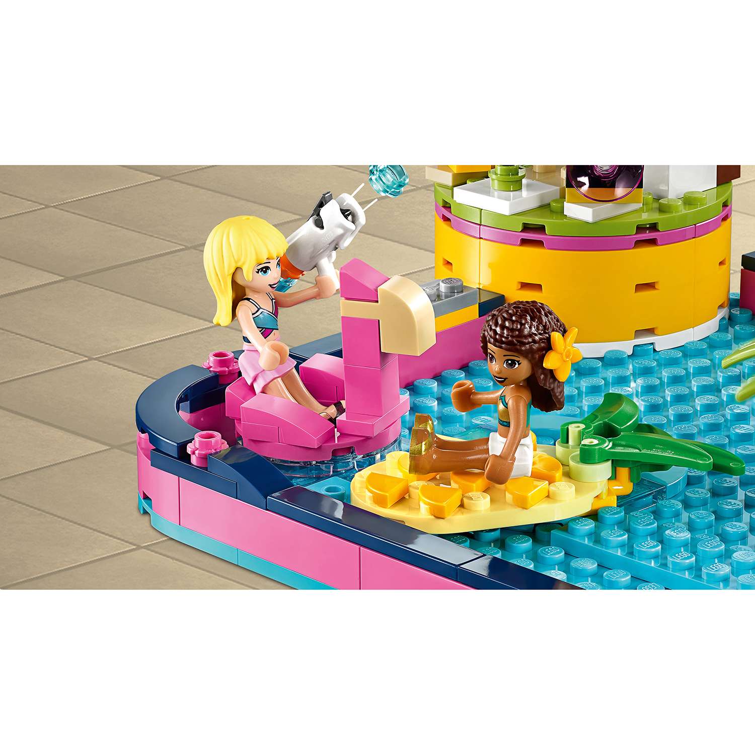Конструктор LEGO Friends Вечеринка Андреа у бассейна блочный - фото 9
