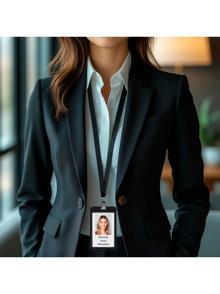 Бейдж Brauberg Чёрный - фото 6