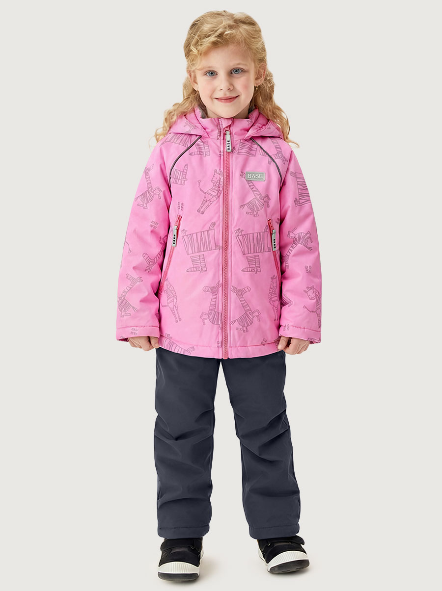 Комплект BASE by NIKASTYLE б7м10226 розовый/графит - фото 1