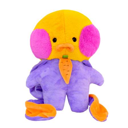 Мягкая игрушка GoldStitch Утка 30 см со съемной одеждой