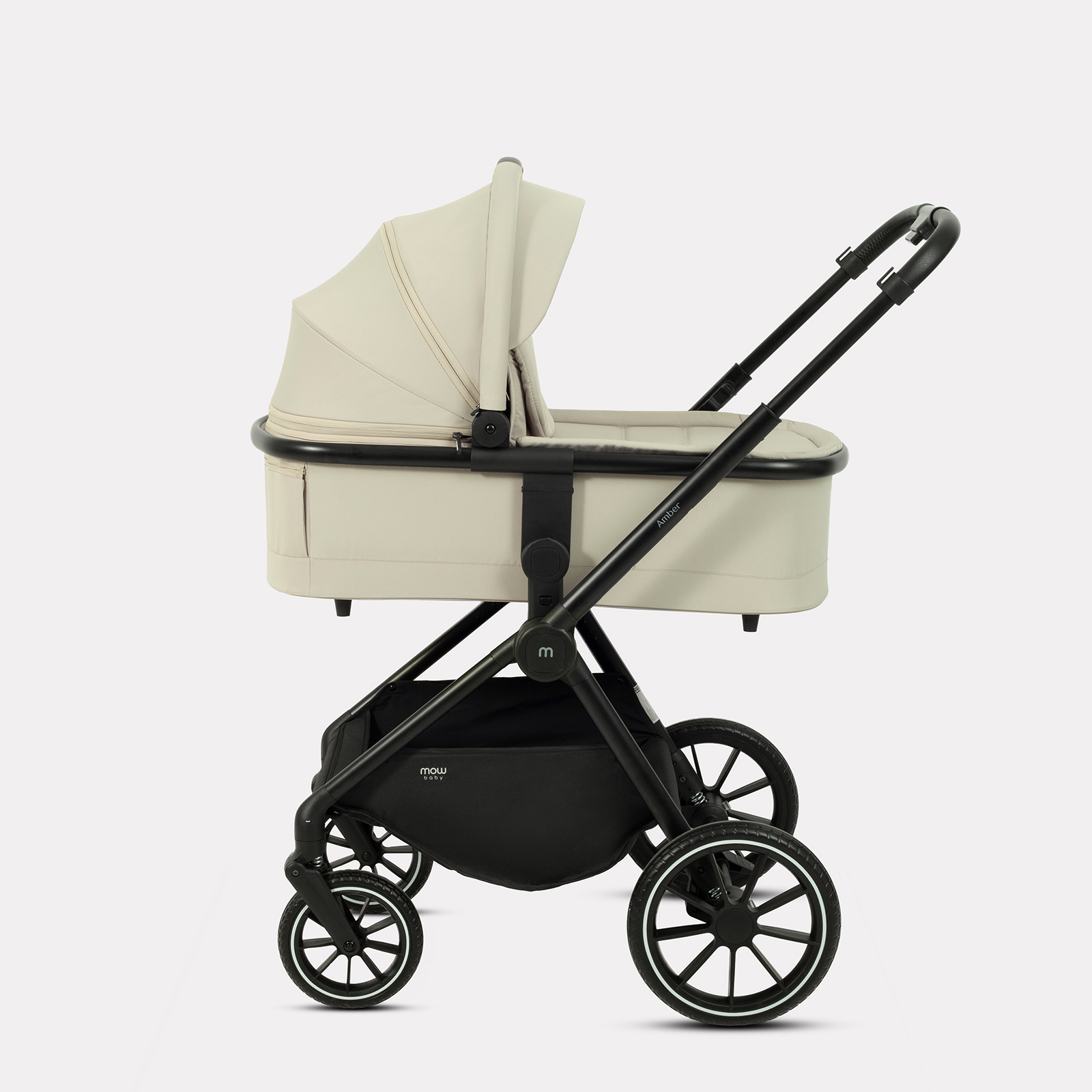 Коляска 3в1 MOWbaby AMBER бежевый - фото 4