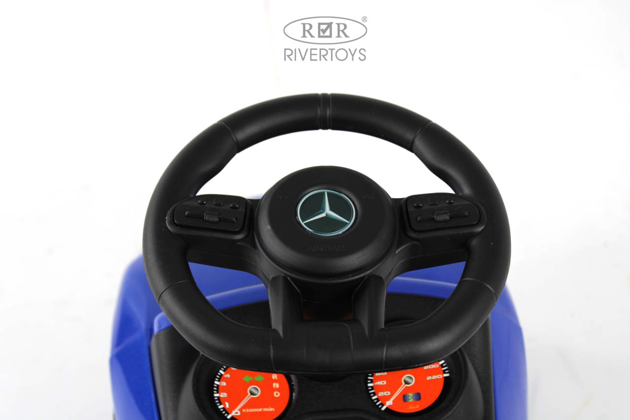 Каталка RIVERTOYS Z004ZZ-M-BLUE синий - фото 5