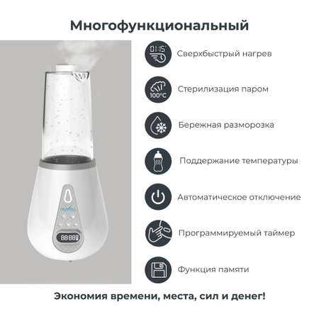 Стерилизатор-подогреватель Nuvita 1170 для детских бутылочек, электрический, 2 в 1