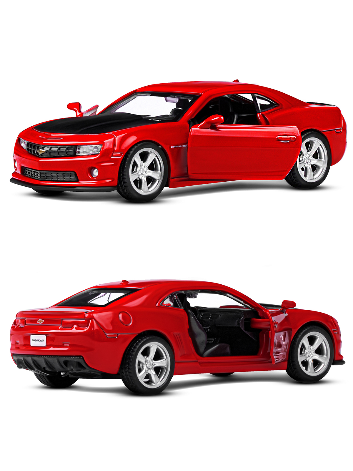 Автомобиль АВТОпанорама Chevrolet Camaro SS 1:43 JB1251557 - фото 7