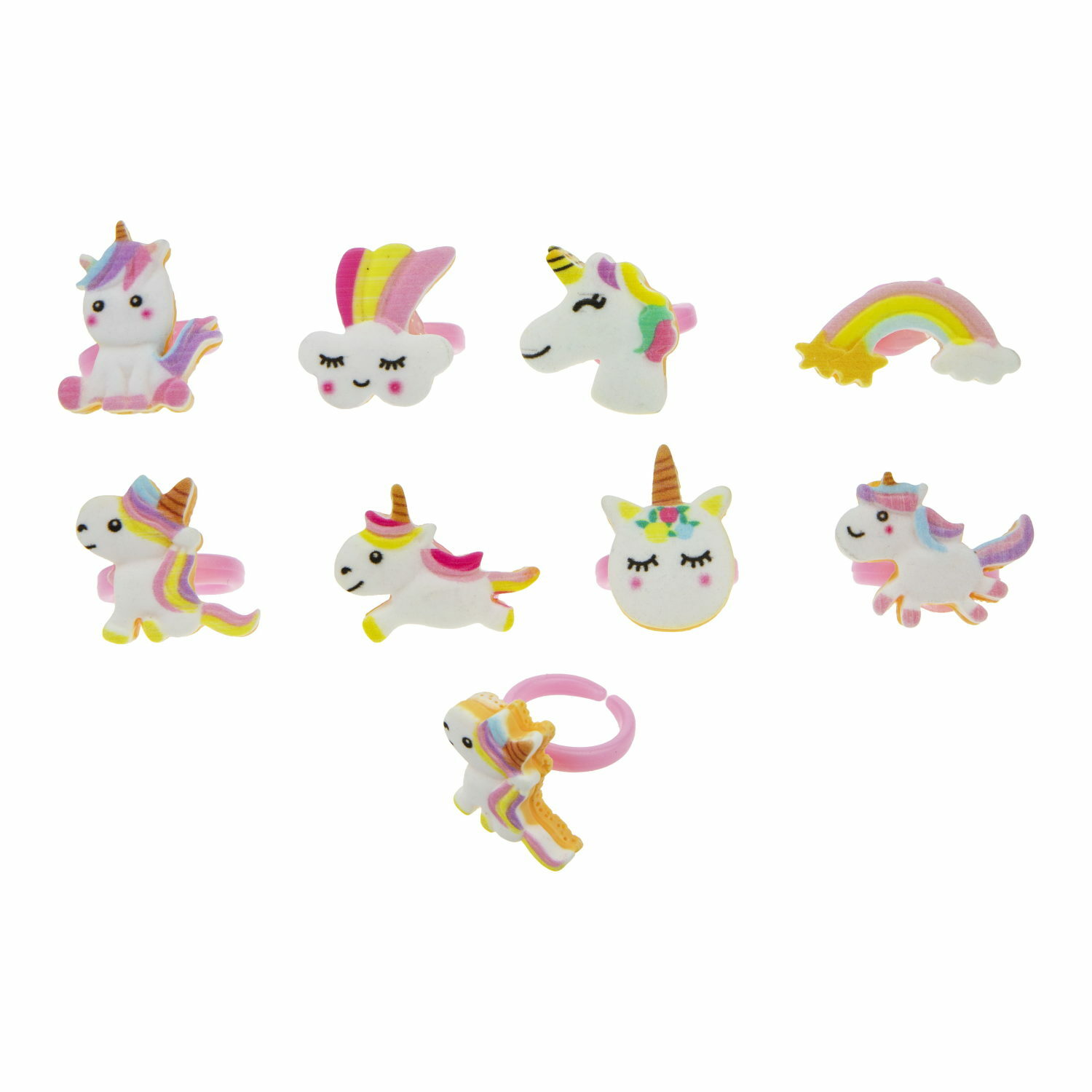 Набор 1TOY Sweet heart Bijou 8 колец единороги Т21035-1 - фото 3