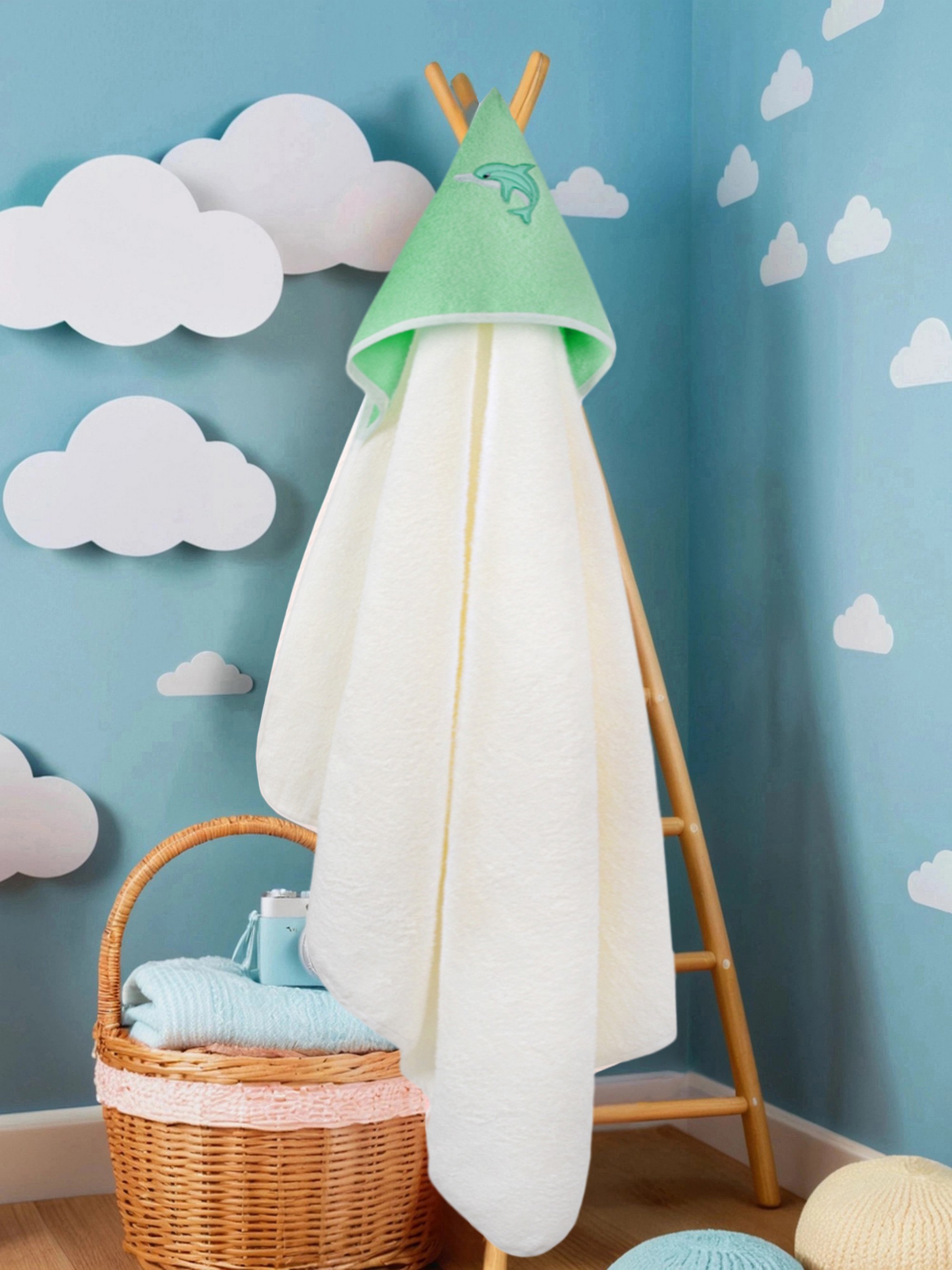 Изображение товара Детское махровое полотенце уголок Wellness Малыш-01 80x100 см