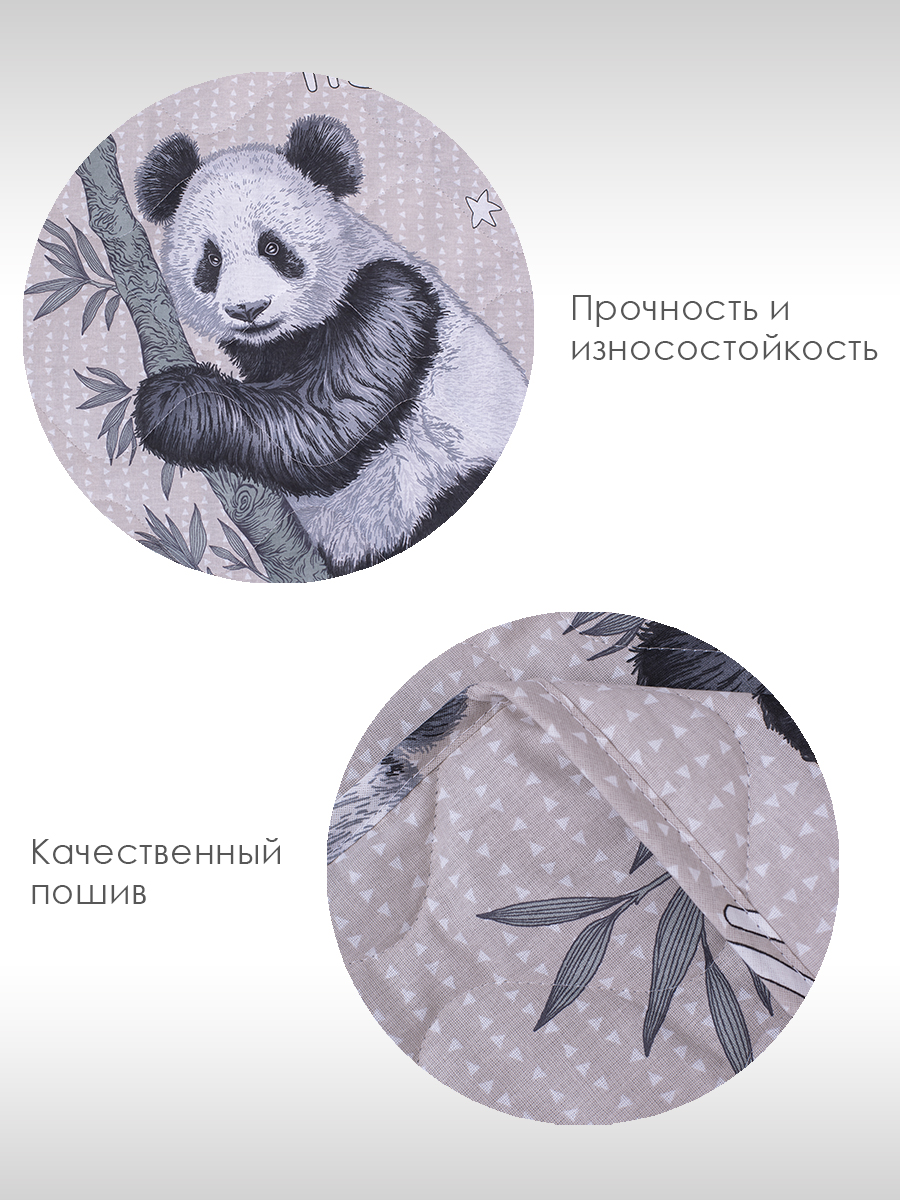 Покрывало MILANIKA Панды 150 x 215 см хлопок - фото 3