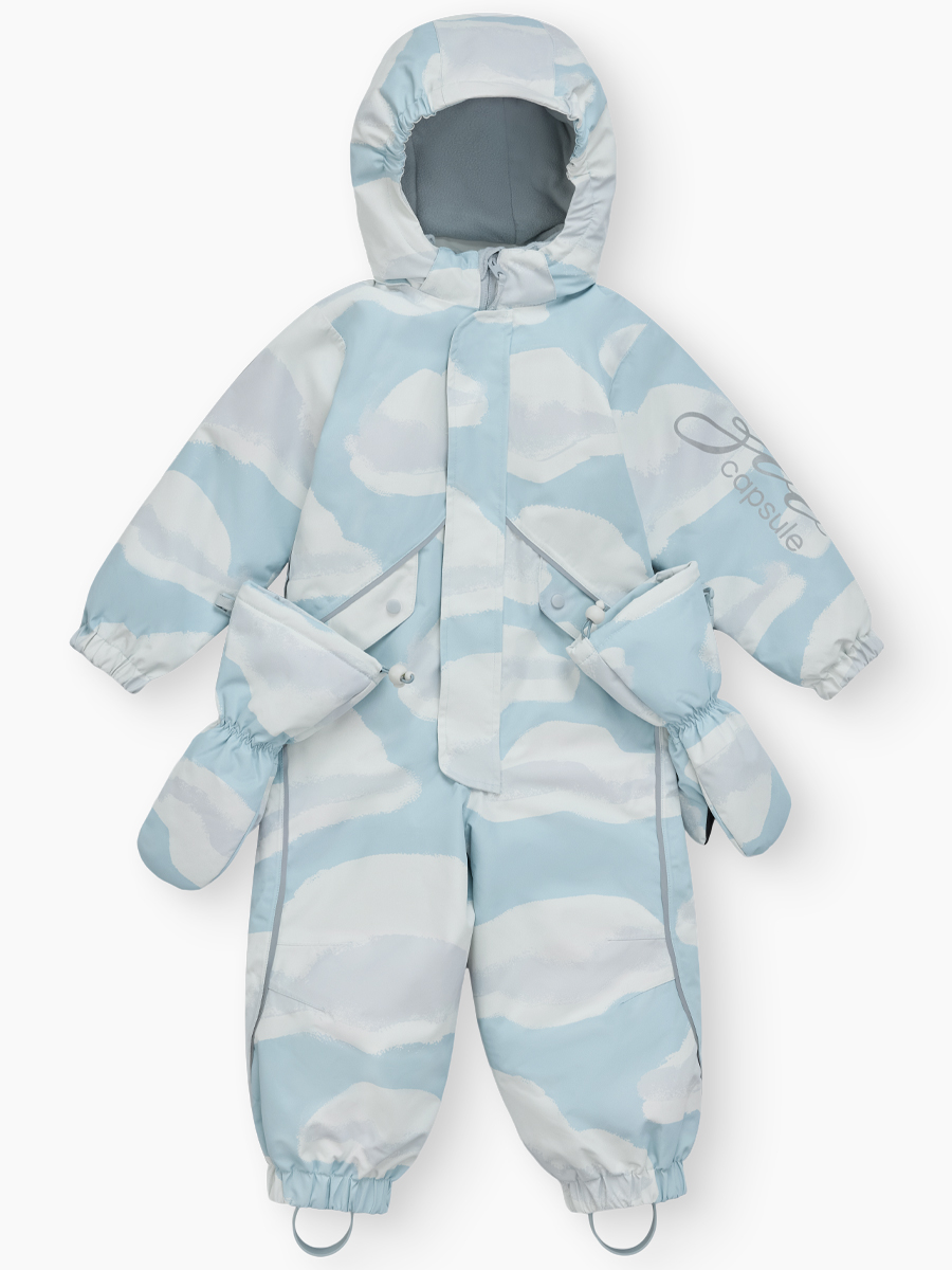 Комбинезон Happy Baby 89077-1_серо-голубой(небо) - фото 1