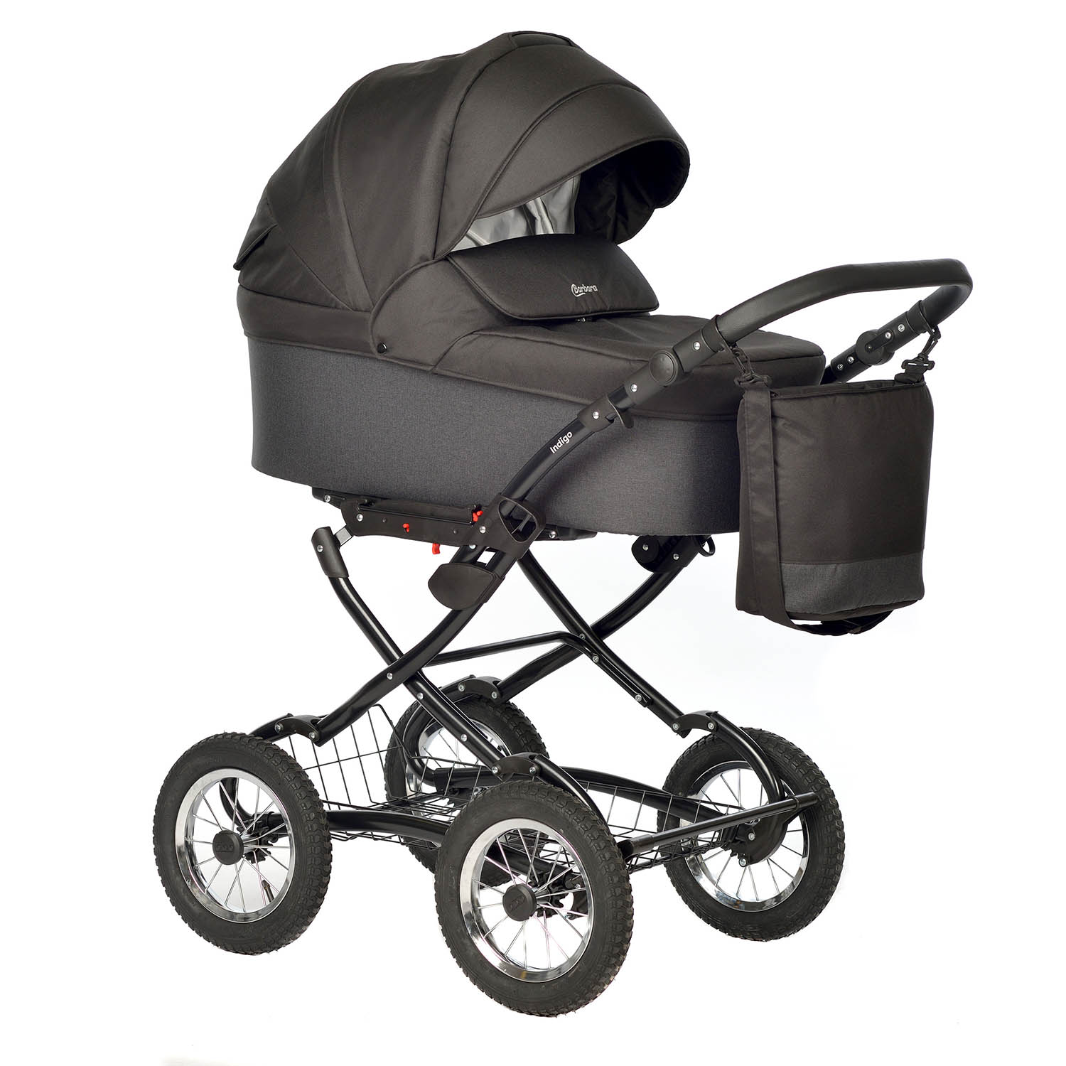Коляска 2в1 Indigo Barbara Classic 06 черный - фото 5