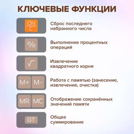 Калькулятор Brauberg бухгалтерский
