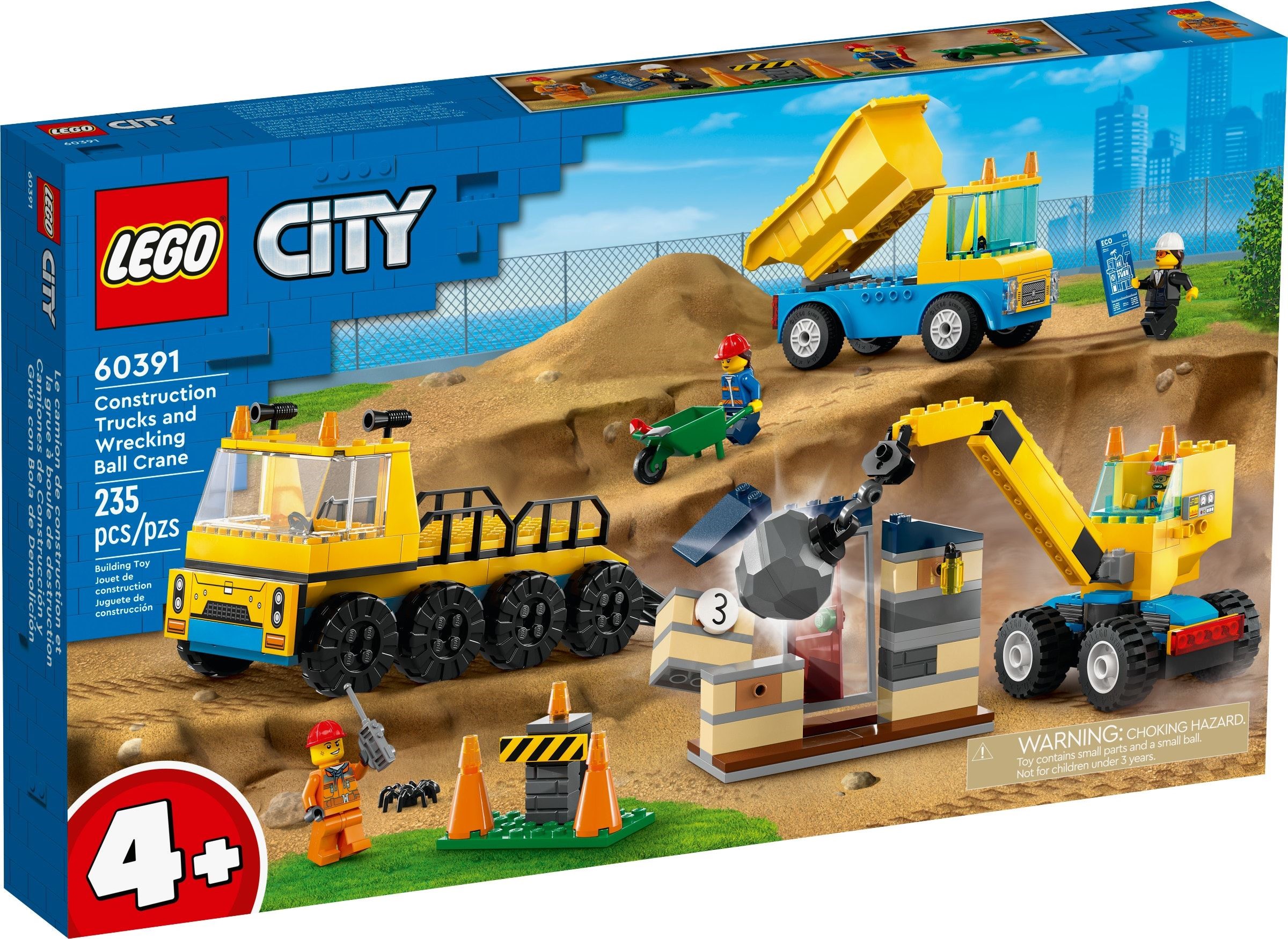 Изображение товара Конструктор LEGO City Строительные машины 60391 для детей от 4 лет Изображение товара Конструктор LEGO City Строительные машины 60391 для детей от 4 лет