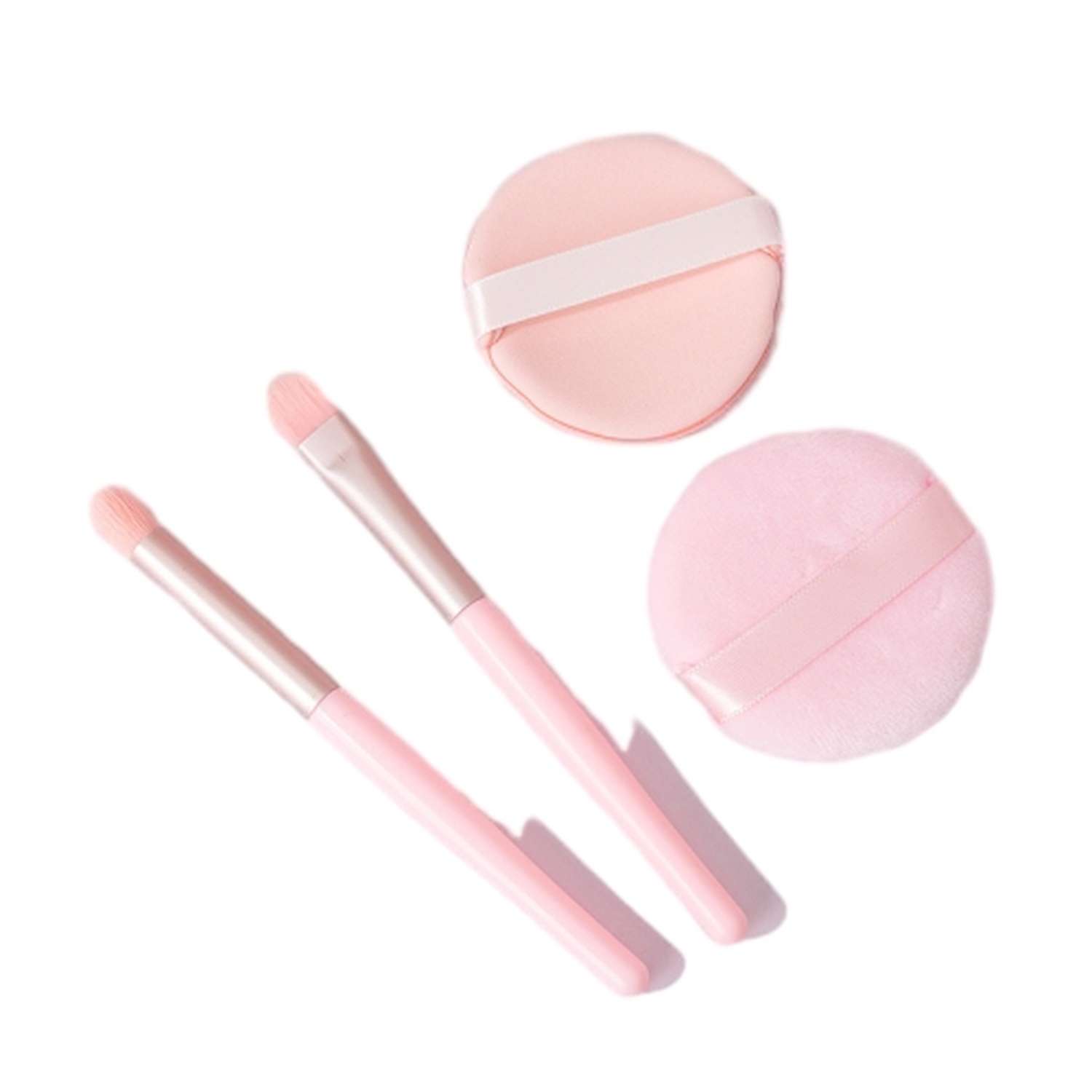 Набор для нанесения макияжа . 2 кисти+2 пуфика - фото 4