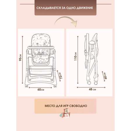 Стульчик для кормления TOMMY Move классический