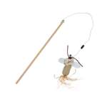 Игрушка для кошек Barbaks Дразнилка с кошачьей мятой с натуральными перьями и бубенчиком 40см