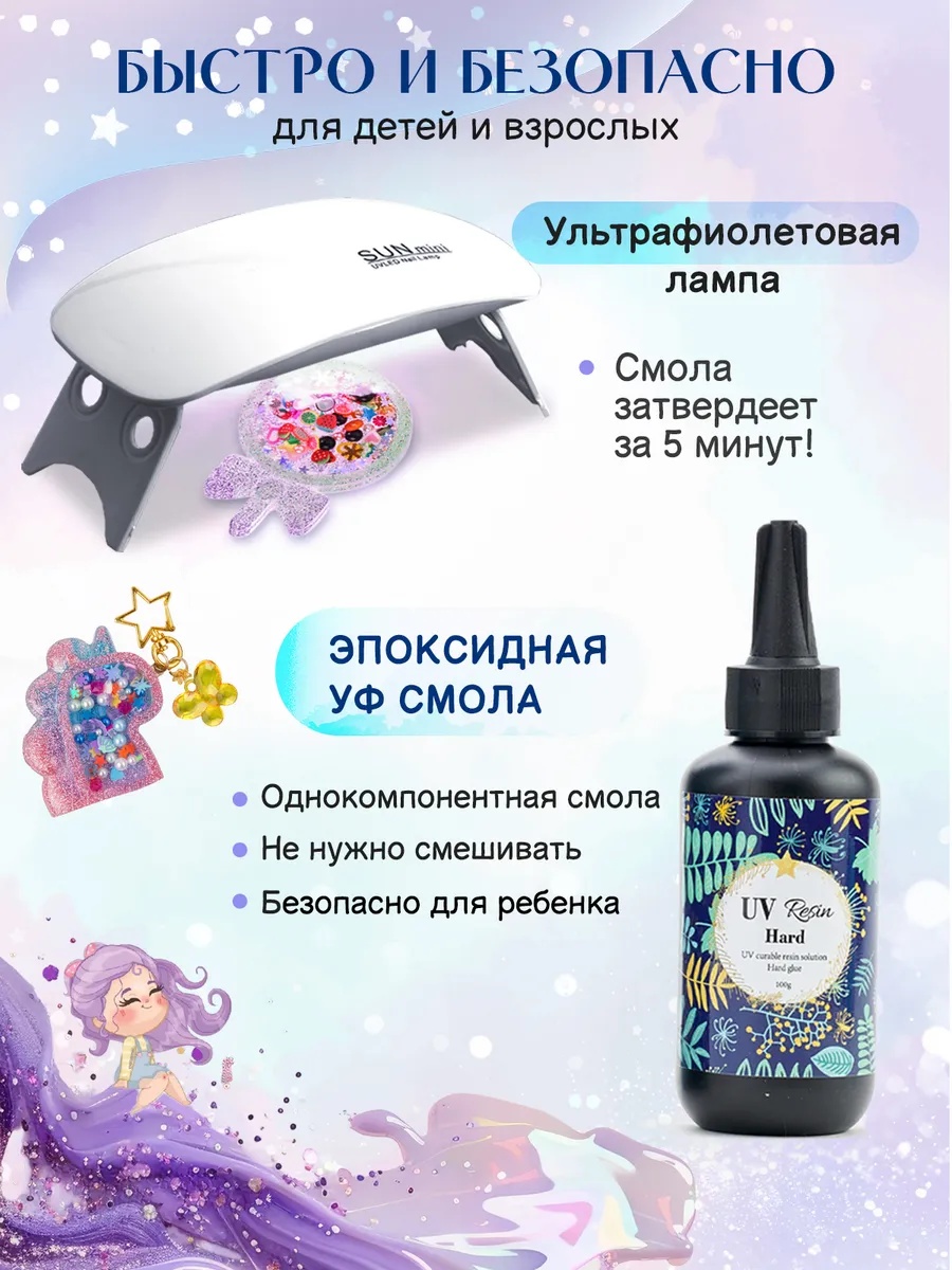 Набор для творчества LampStory эпоксидная смола Брелки - фото 2
