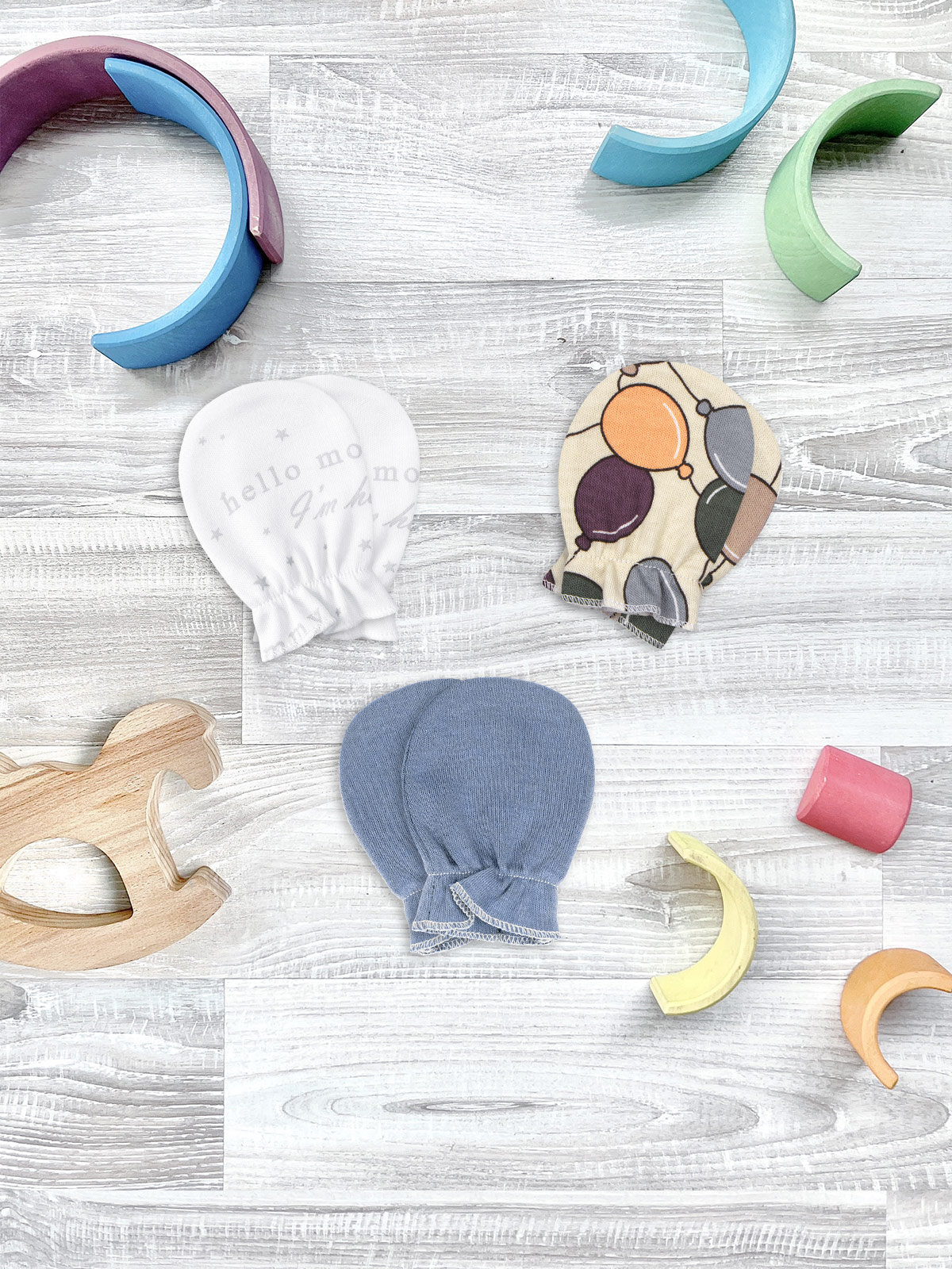 Антицарапки 3 пары Mjolk 331677 - фото 1