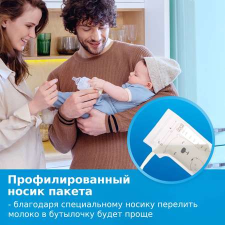 Пакеты для хранения грудного молока Lovi 25шт