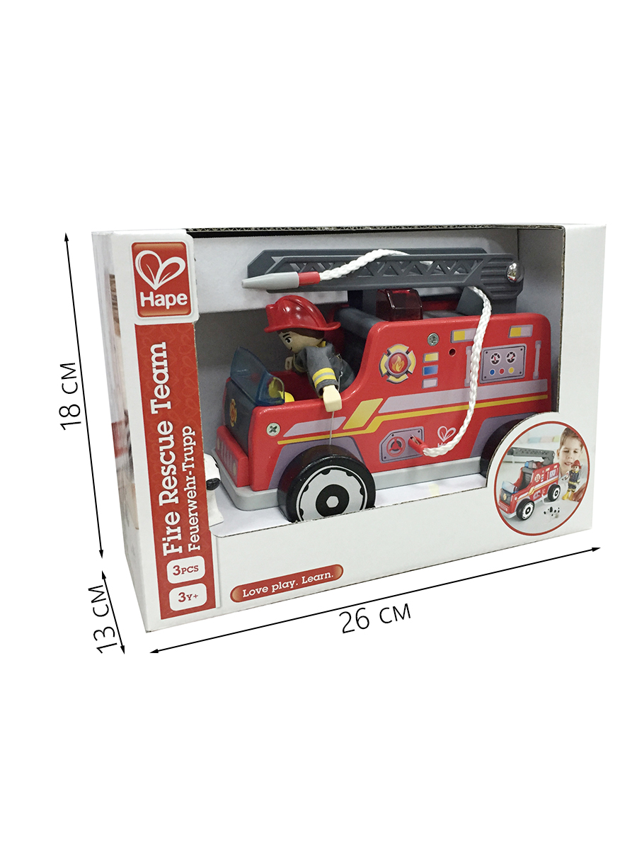 Пожарная машина Hape с водителем E3024_HP - фото 7