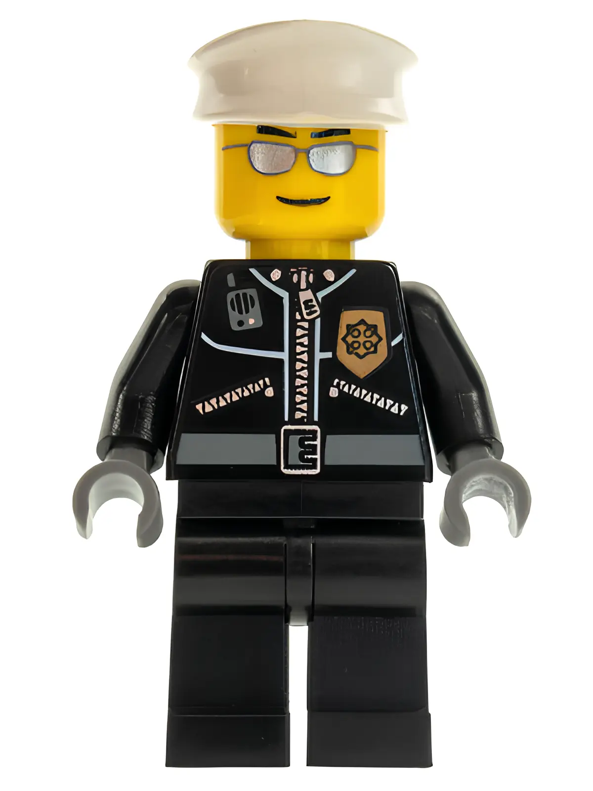 Изображение товара Фигурка LEGO Police City В кожаной куртке, с золотым значком Изображение товара Фигурка LEGO Police City В кожаной куртке, с золотым значком