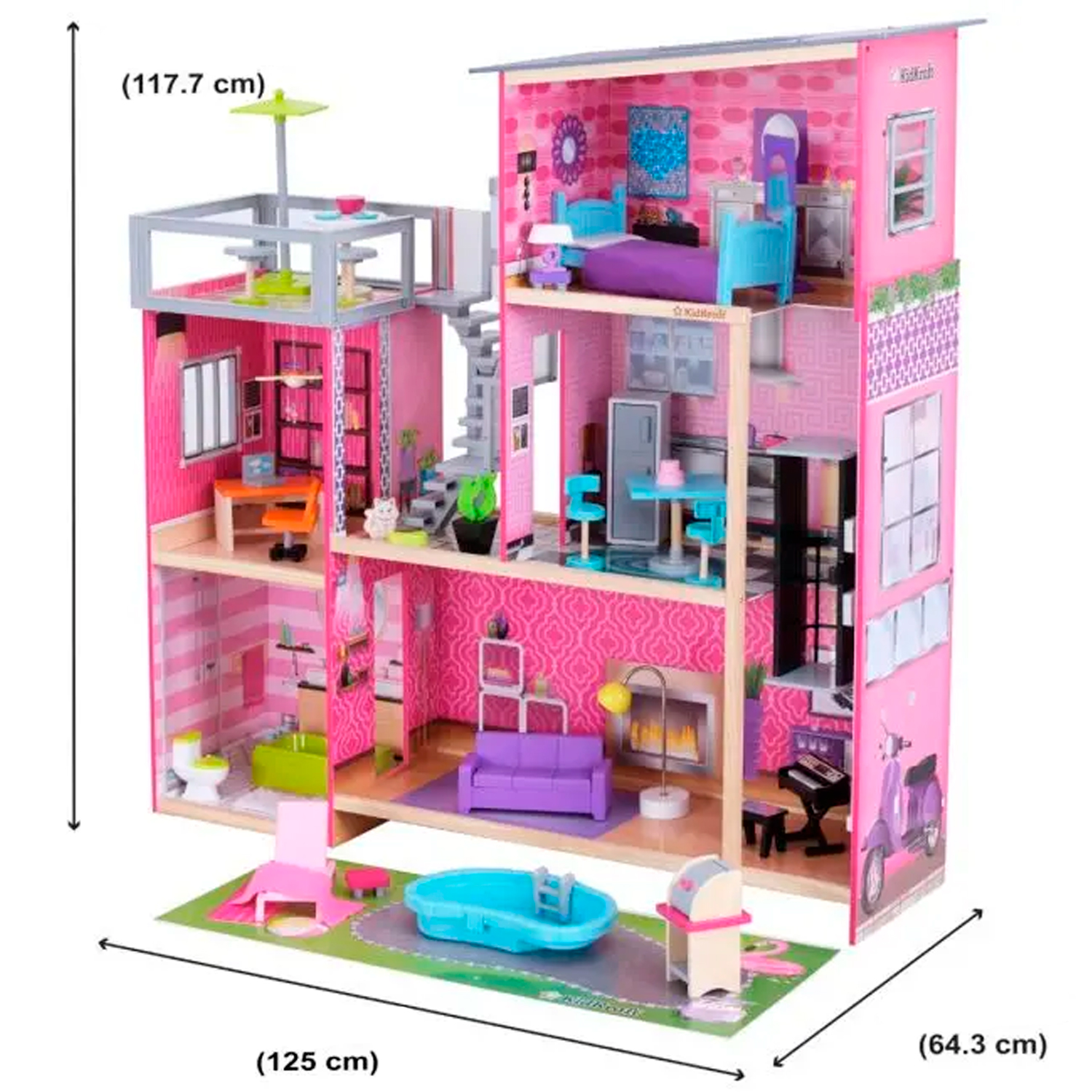 Домик для кукол KidKraft с мебелью 65833_KE - фото 3