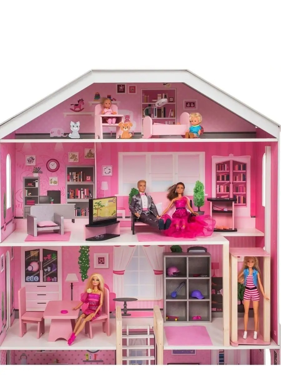 Домик для кукол PAREMO 131 см с мебелью PD318-20 - фото 10