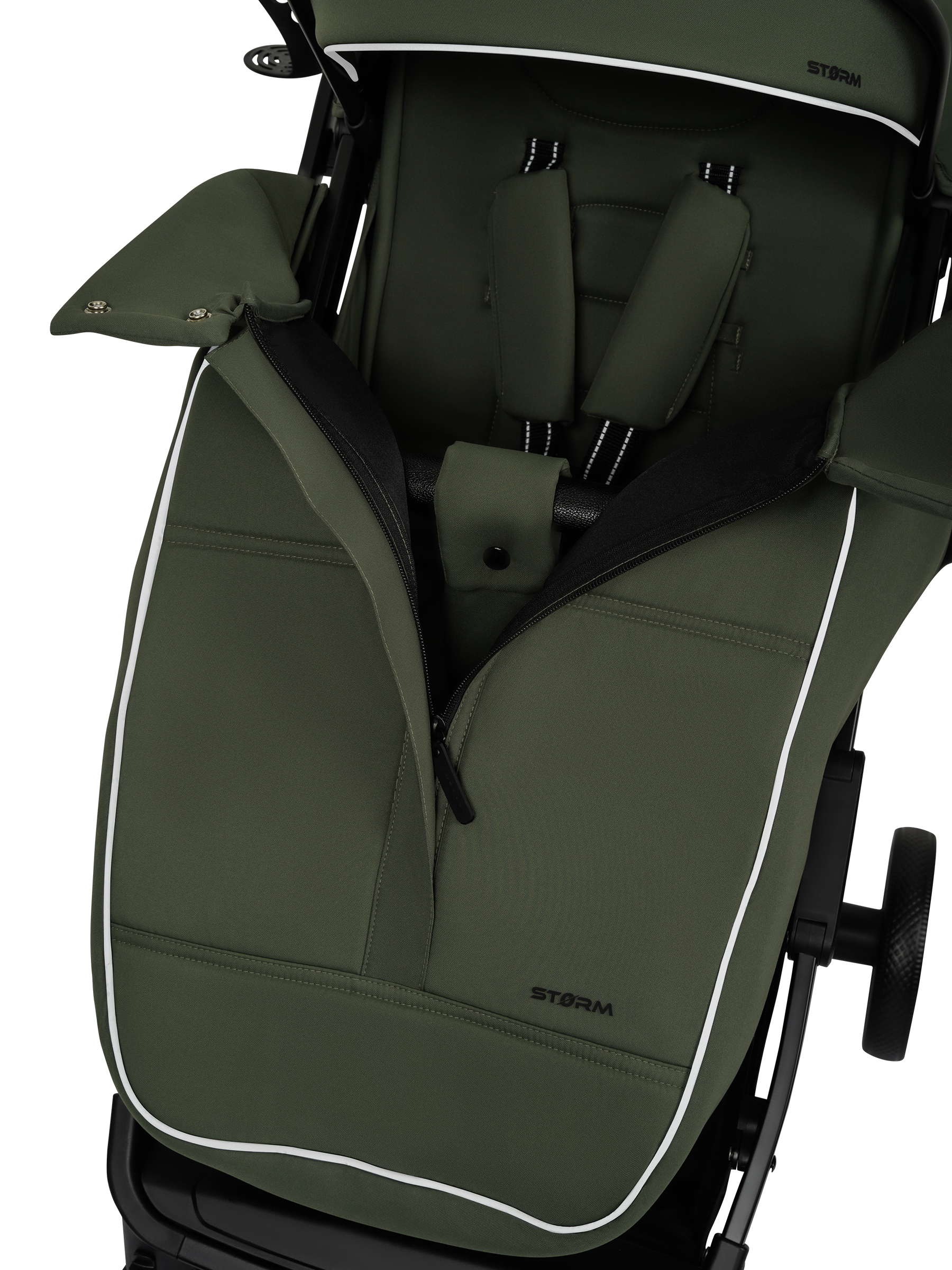 Коляска прогулочная JOVOLA Storm, зеленый - фото 39