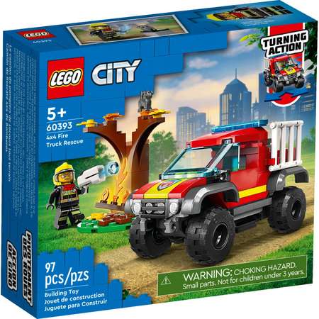 Конструктор LEGO City Спасательная пожарная машина блочный