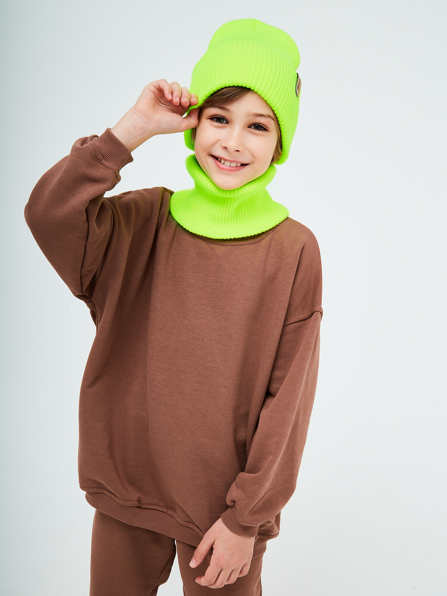 Шапка и снуд KUBRIO KU-H-52-lopata-yellowB - фото 8