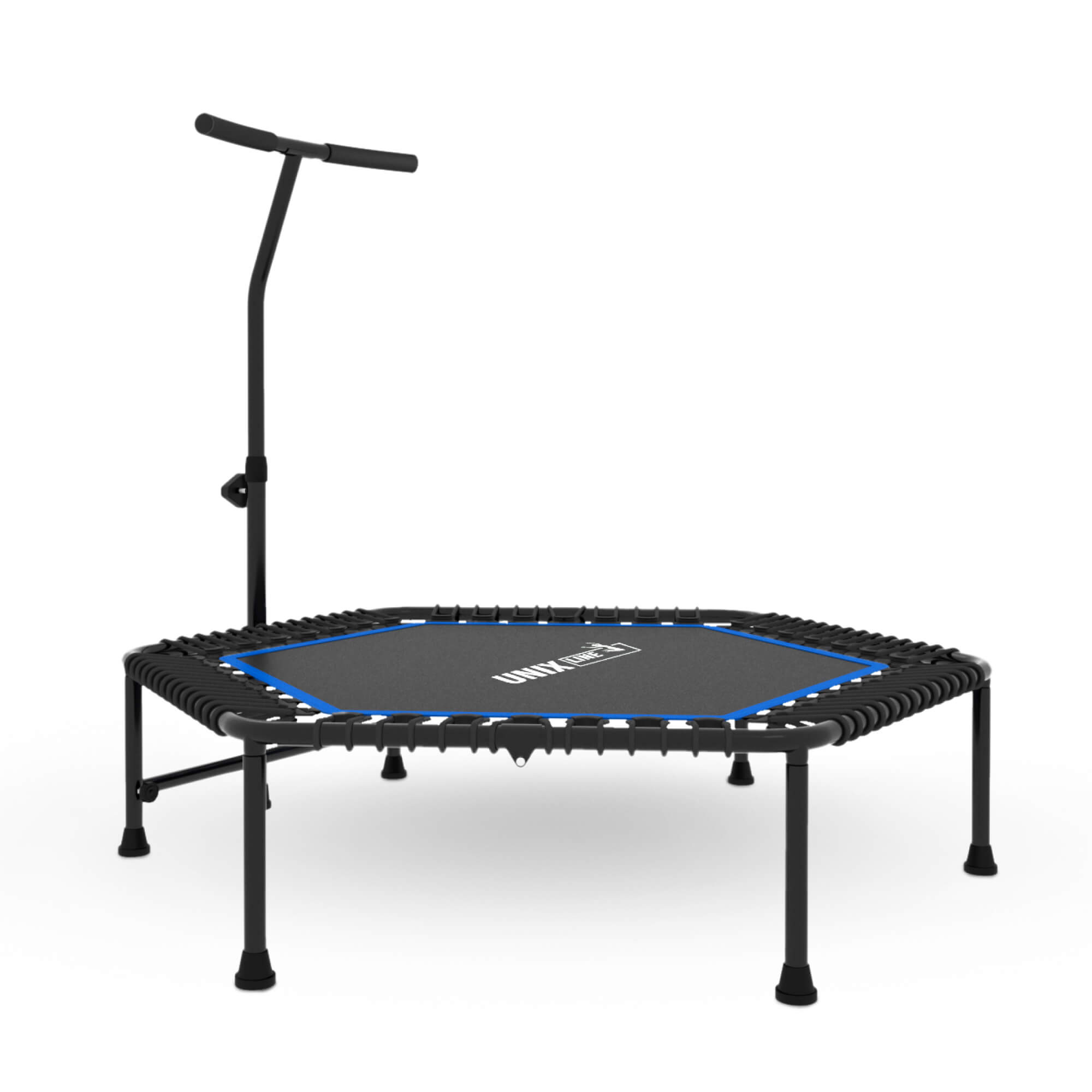 Батут Fitness Blue UNIX line спортивный с ручкой диаметр 125 см до 130 кг - фото 14