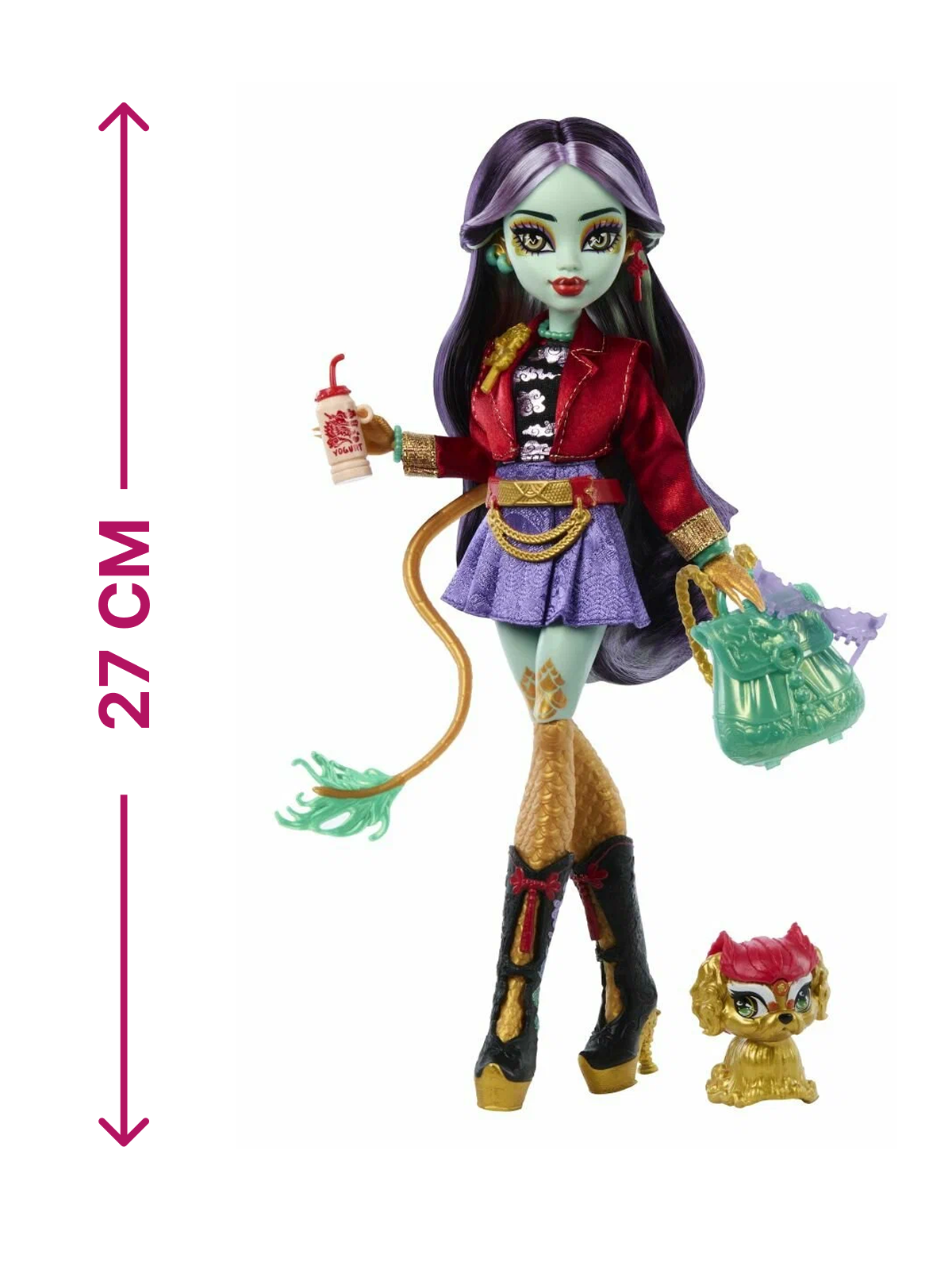 Кукла модельная Monster High Monster High Jinafire Long с питомцем HYV58 HYV58 Jinafire Long - фото 4