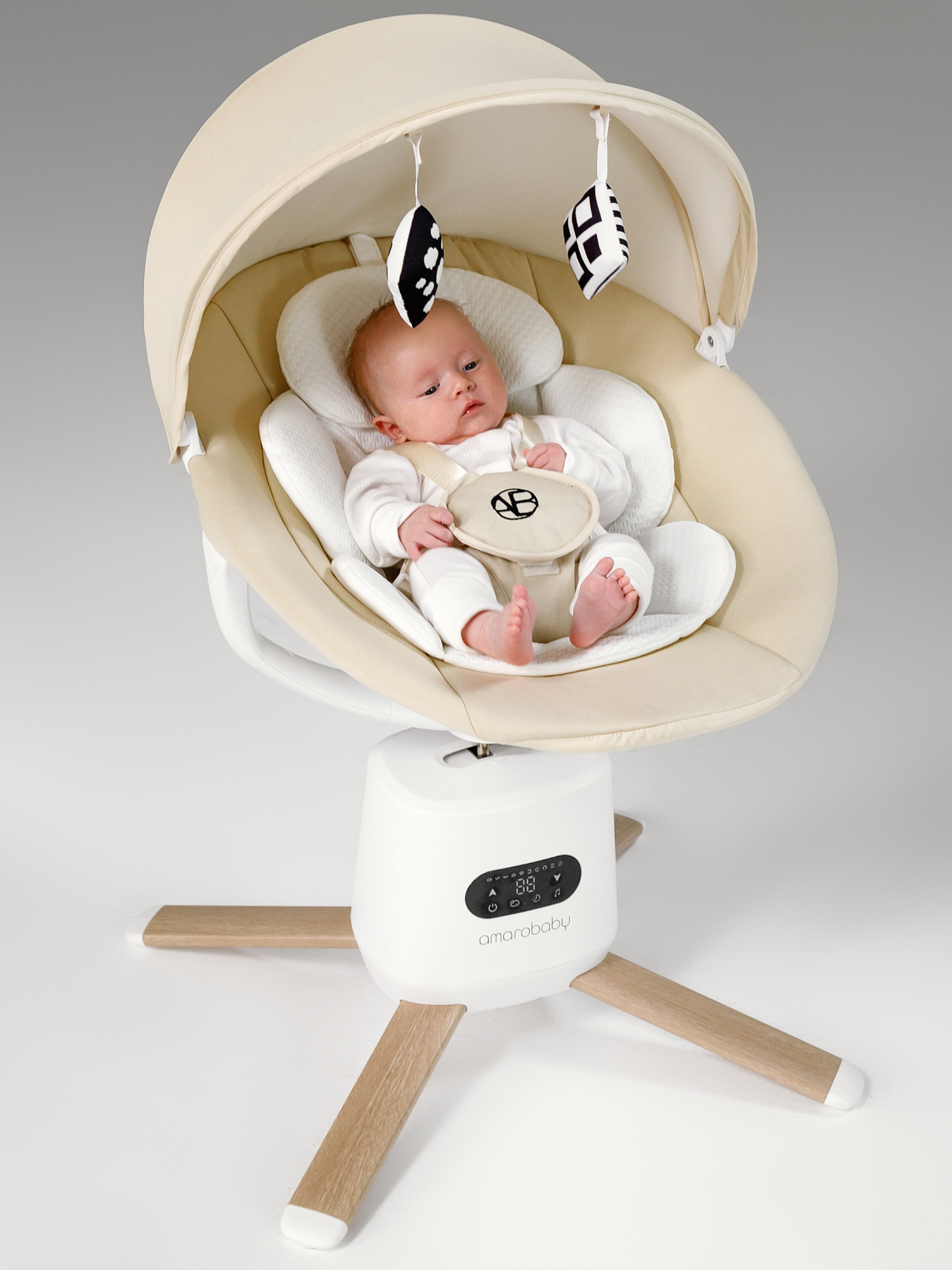 Качели Amarobaby Jolly swing белый - фото 25