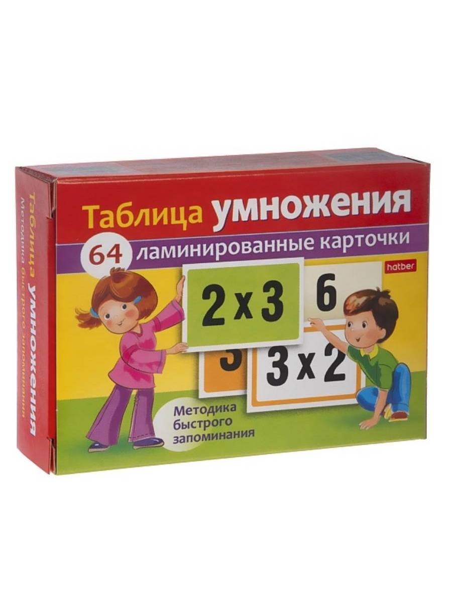 Ламинированные карточки. Таблица умножения - фото 1