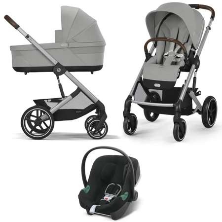 Коляска 3в1 Cybex Balios S Lux SLV серый