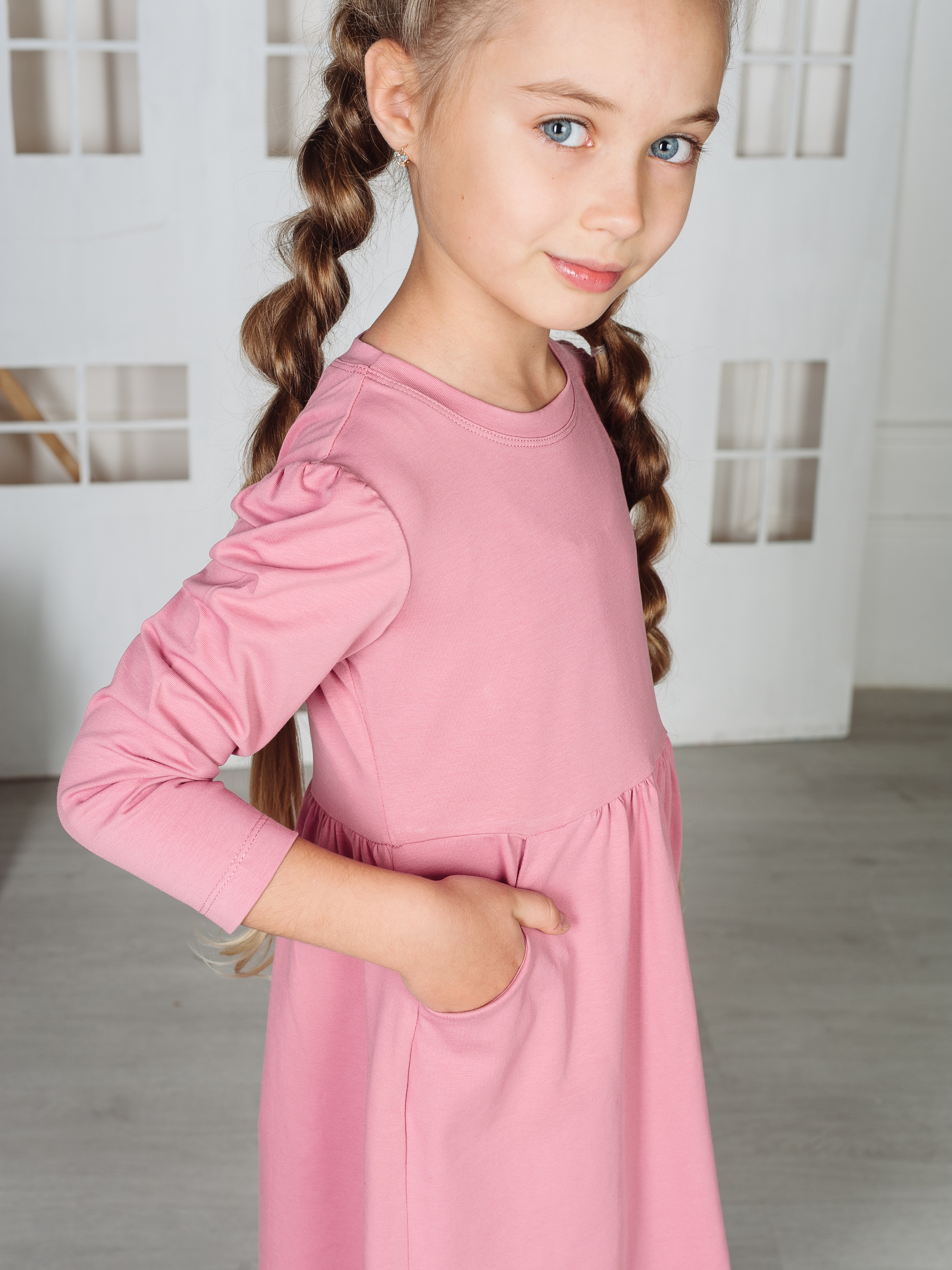 Платье MiloTa ПК02/пудровый - фото 6