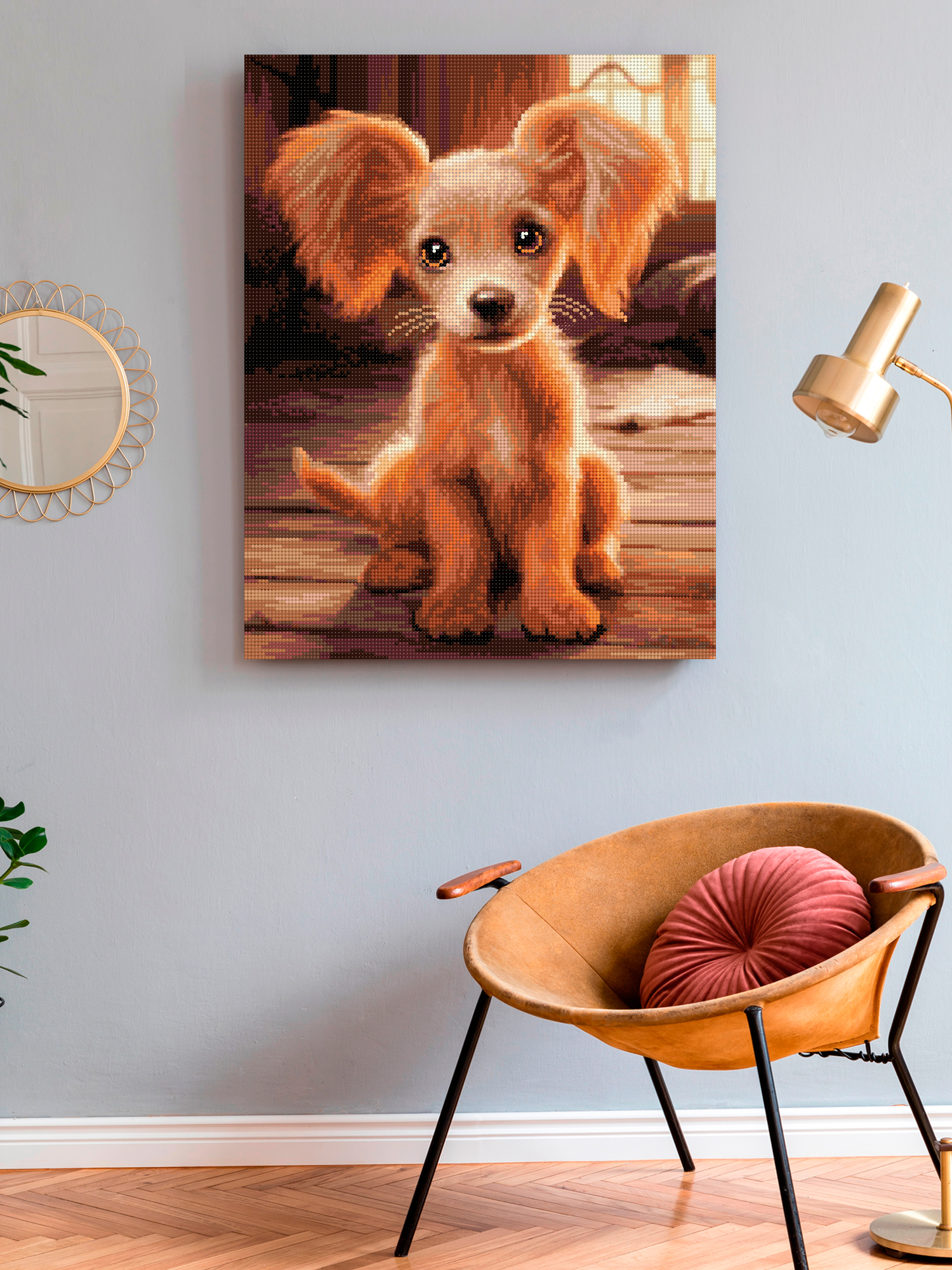 Алмазная мозаика Art on Canvas Щенок в ассортименте - фото 3