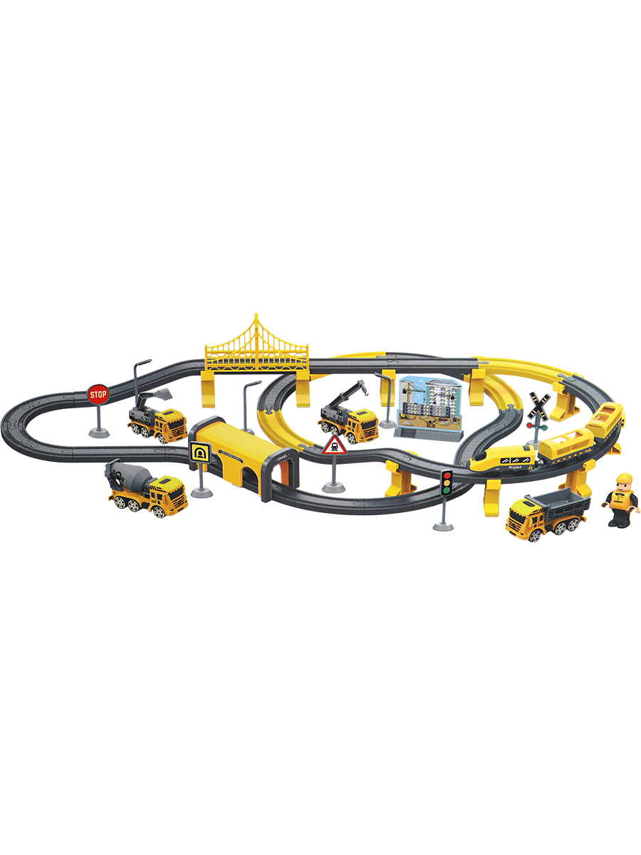 Набор железнодорожный Рыжий кот 103 см Y24891004 - фото 1