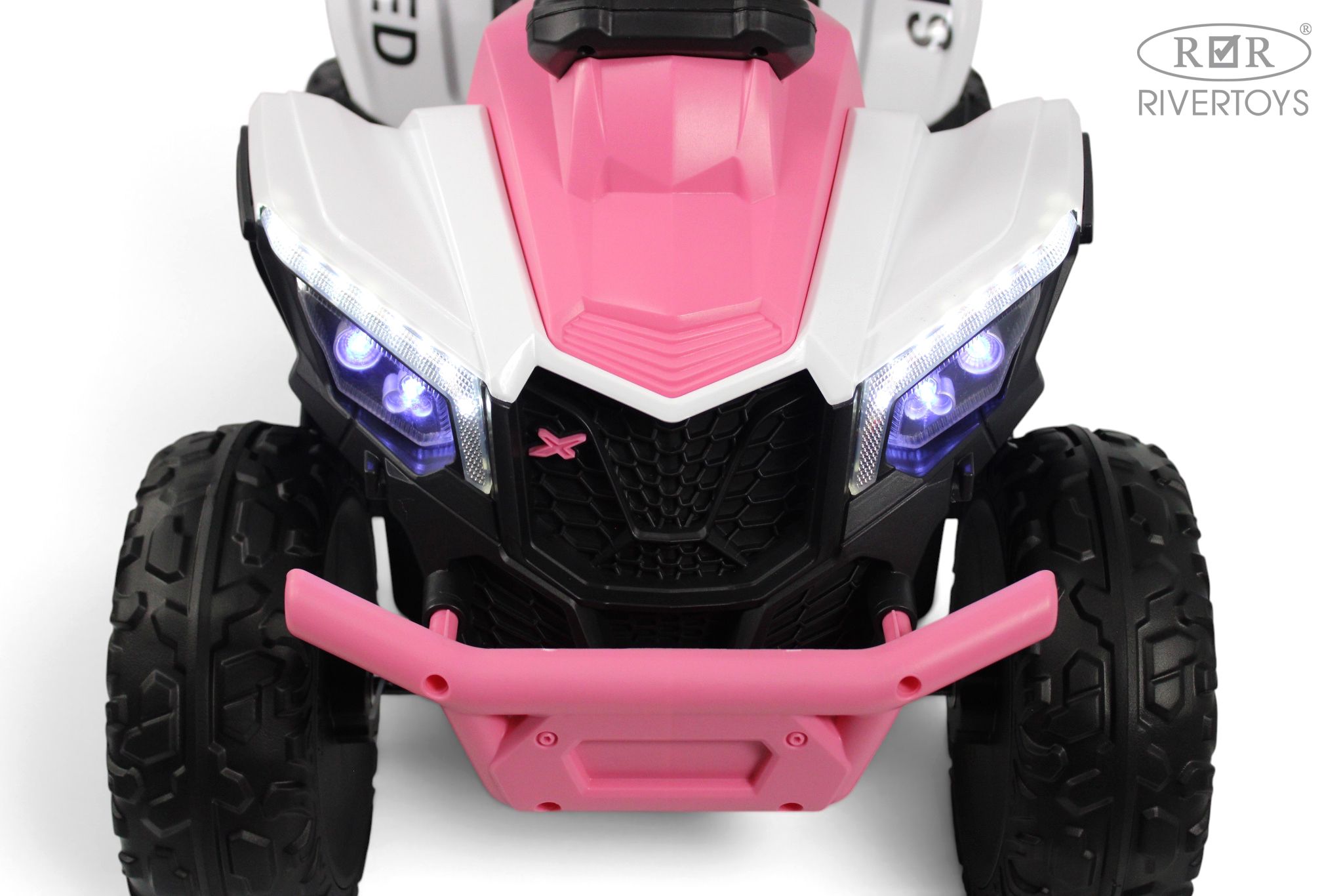 Электромобиль RIVERTOYS М202БХ-PINK С пультом ДУ - фото 5