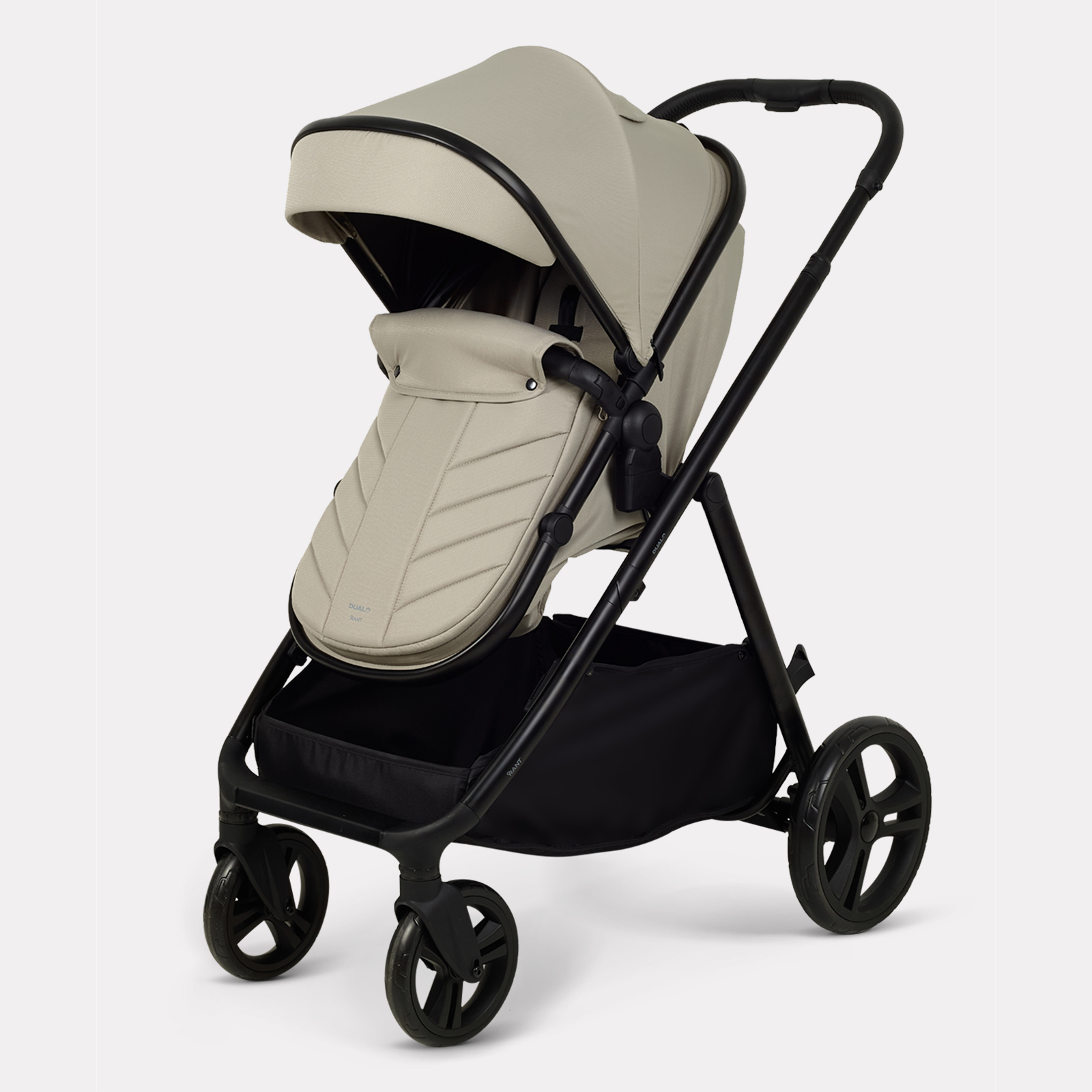 Коляска 2в1 для двойни Rant Basic Dualo бежевый - фото 13