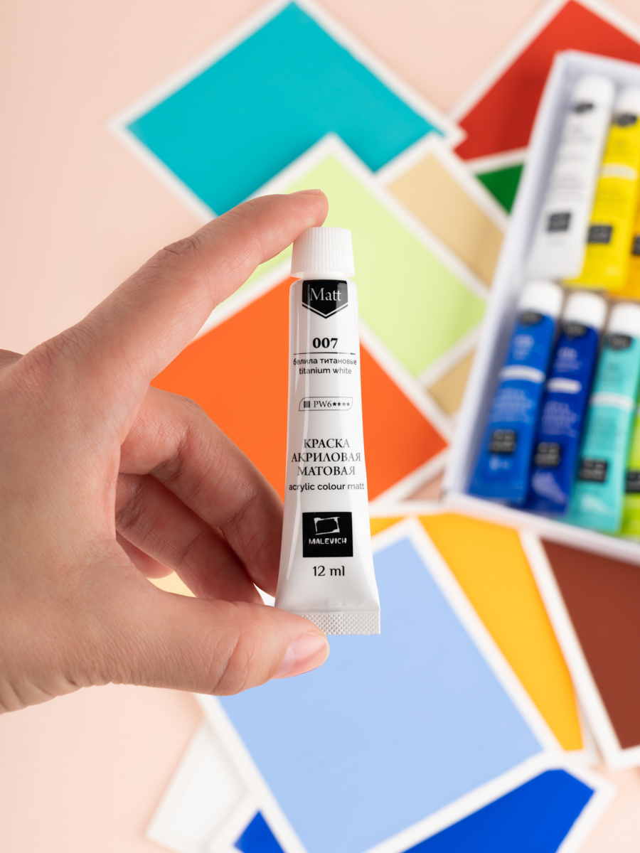 Краски акриловые Малевичъ 36 цв. - фото 6