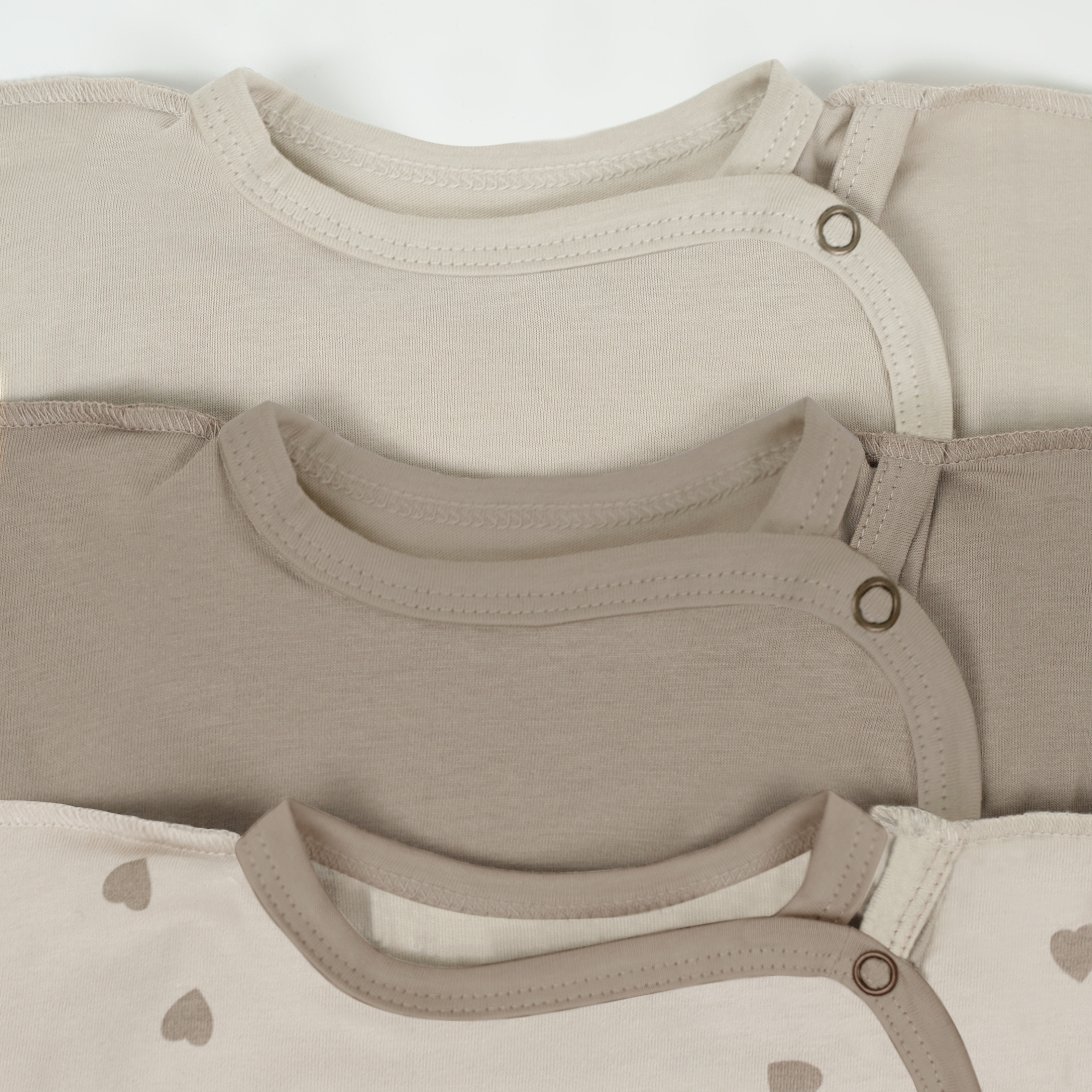 Распашонка 3 шт Фабрика Бамбук MU011013KNR/116MU/Шоколад_сердечки - фото 8