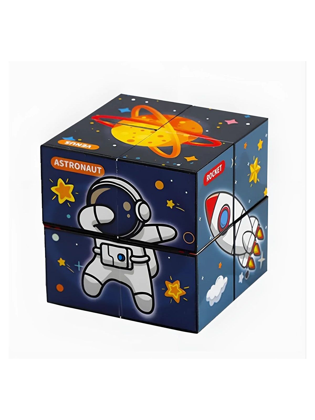 Игрушка-антистресс S+S фиджет Бесконечный Кубик Космос - фото 7