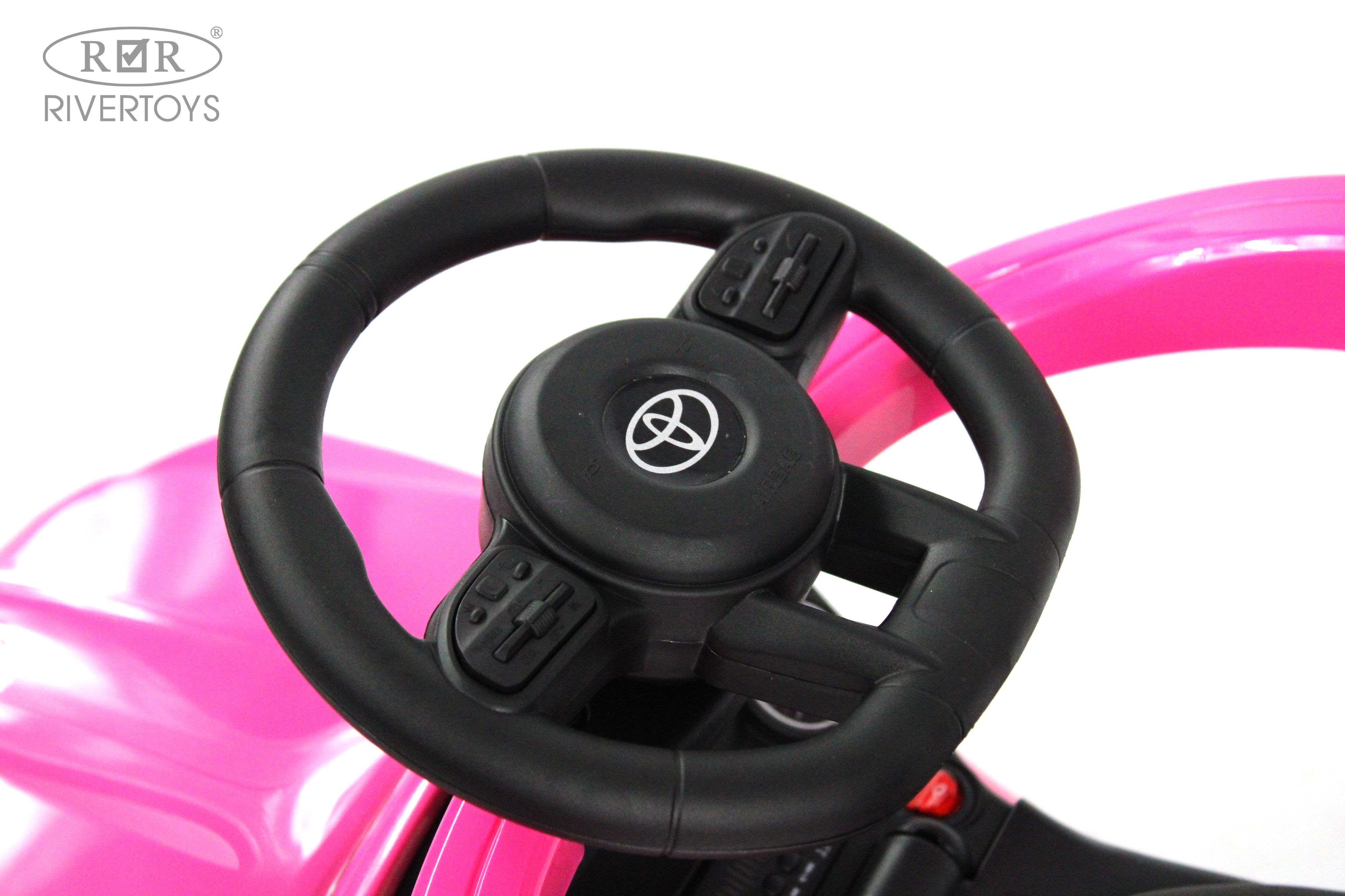Каталка RIVERTOYS Z002ZZ-B-PINK розовый - фото 15