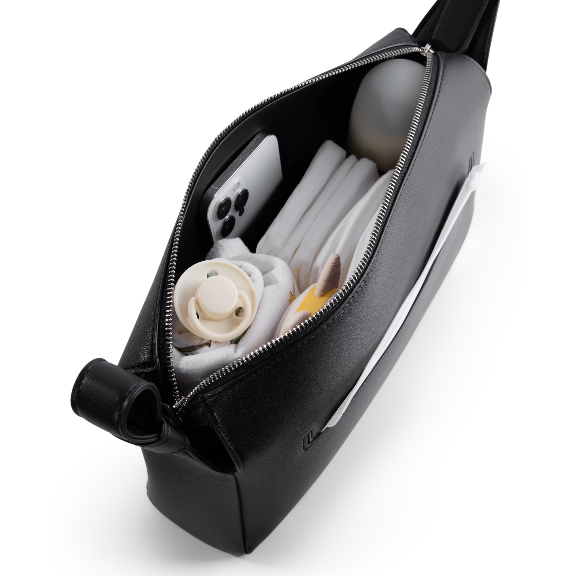 Сумка на ручку коляски Happy Baby 2в1 40098_black - фото 5